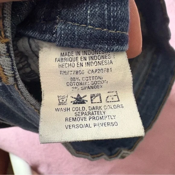 Tommy Hilfiger Vintage Star Pocket Jeans Medium Wash Flare Bootcut Low Rise 26 - Picture 8 of 8